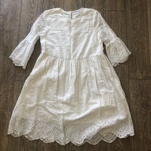 White Eyelet Dress